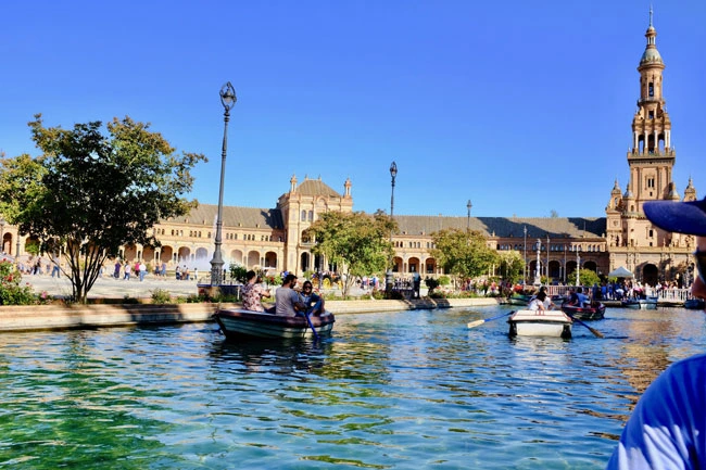 Take a Boat Ride in Plaza de España